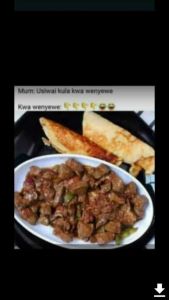 Mum usiwal kula kwa wenyewe kwowenyewe