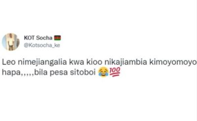 Kot socha kotsocha_ke leo nimejiangalia kwa kioo nikajiambia kimoyomoyo hapa,, b