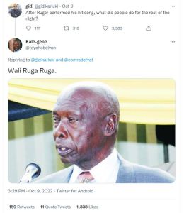 Gidi gidikariuki oct 9 after ruger performed his hit song_ what did people do fo