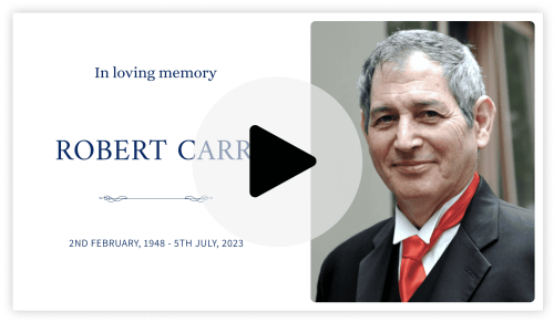 Life story celebration video