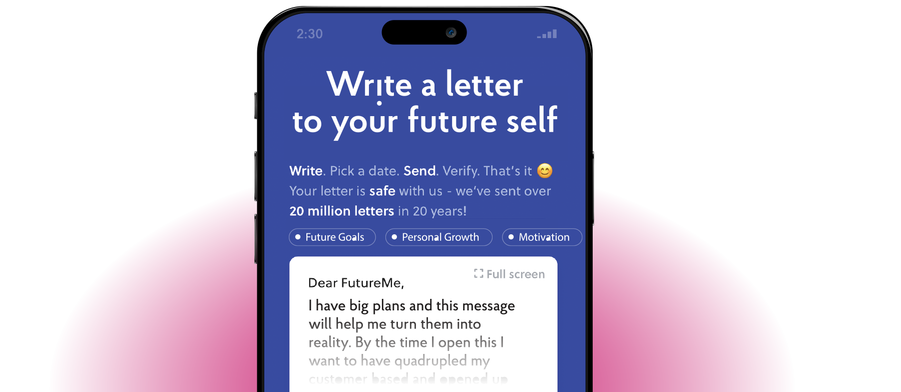 FutureMe Mobile App