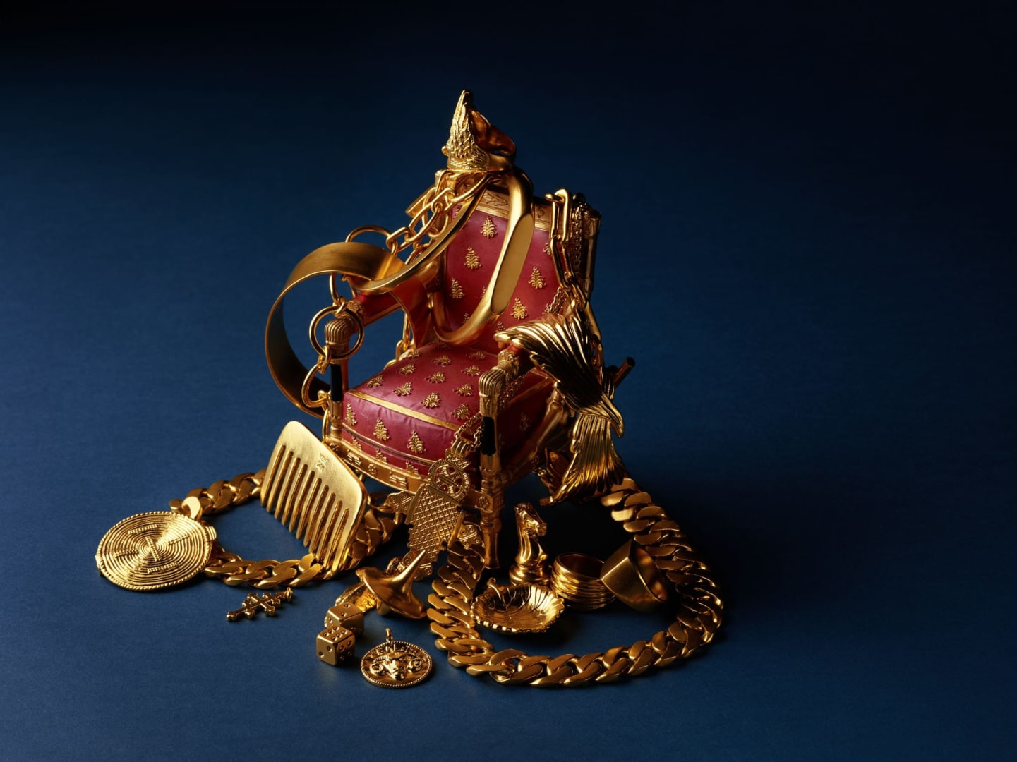 Menē 24k gold jewelry and precious objects reflecting the long history of gifting gold.