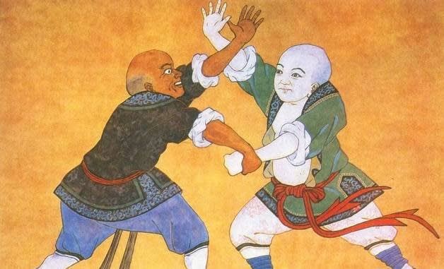 Τοιχογραφία από την Αίθουσα των Λευκών Μανδύων (白衣殿 - Bái Yī Diàn - Πάι Γι Τιέν)