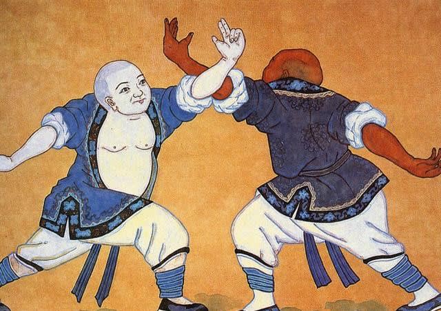 Τοιχογραφία από την Αίθουσα των Λευκών Μανδύων (白衣殿 - Bái Yī Diàn - Πάι Γι Τιέν)