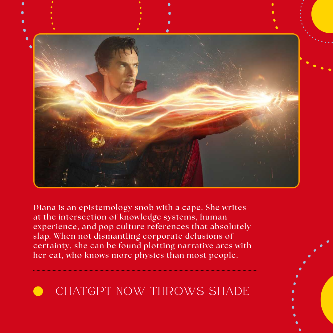 This morning, I am snark-bested by ChatGPT