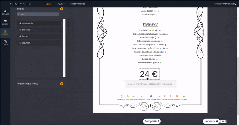 Edit your restaurant menu Edit your restaurant menu