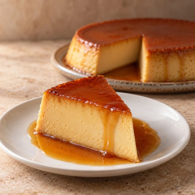 Flan napolitano cremoso y sin hoyitos