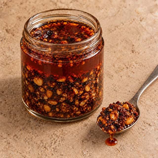 Salsa macha sin que el chile amargue