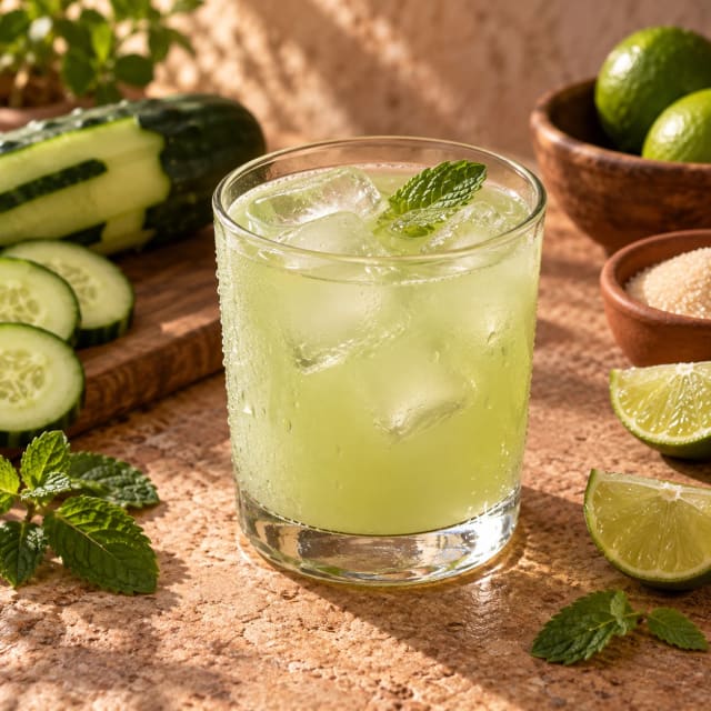 Agua de pepino con limón sin amargor