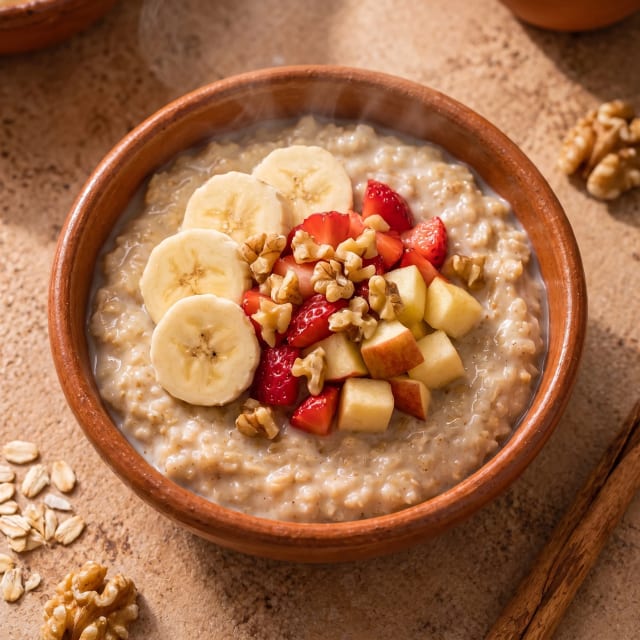 Avena cremosa que no se pega