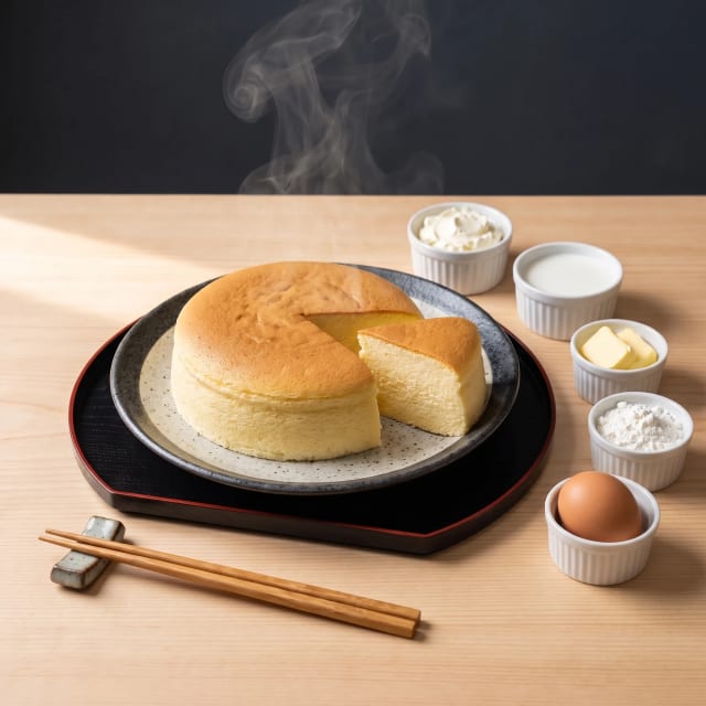Cheesecake japonés que tiembla y no se agrieta