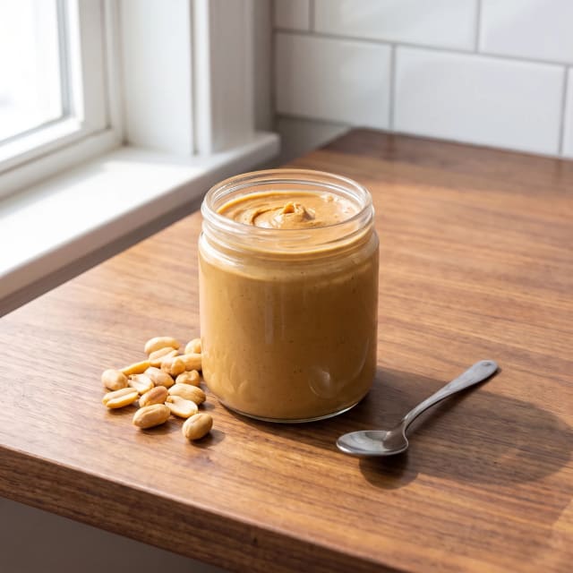 Crema de cacahuate casera sin azúcar