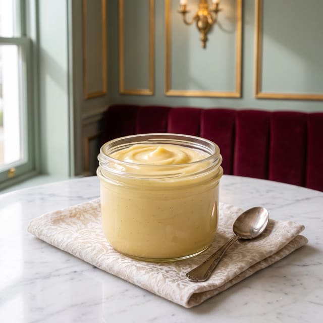 Crema pastelera espesa que no sabe a harina