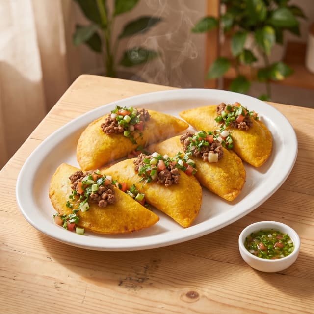 Empanadas colombianas de maíz que truenan