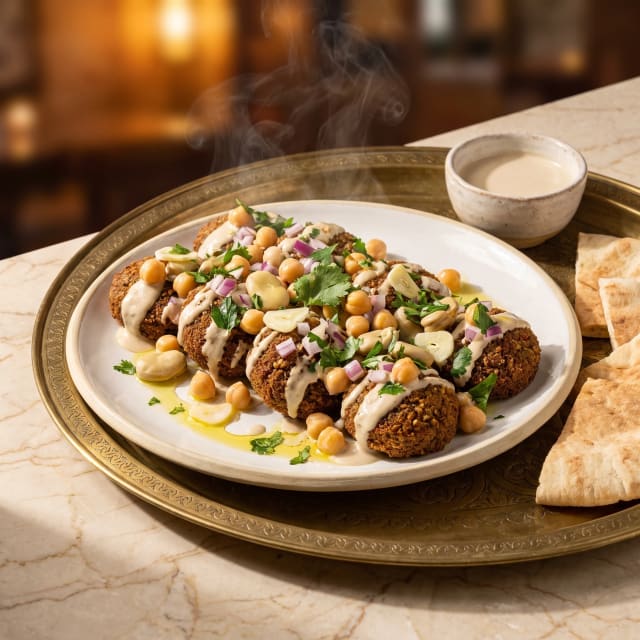 Falafel de garbanzo y haba que no se desbarata
