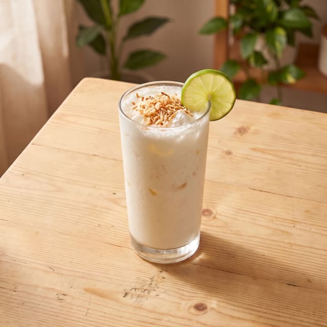 Limonada de coco cremosa, sin amargor