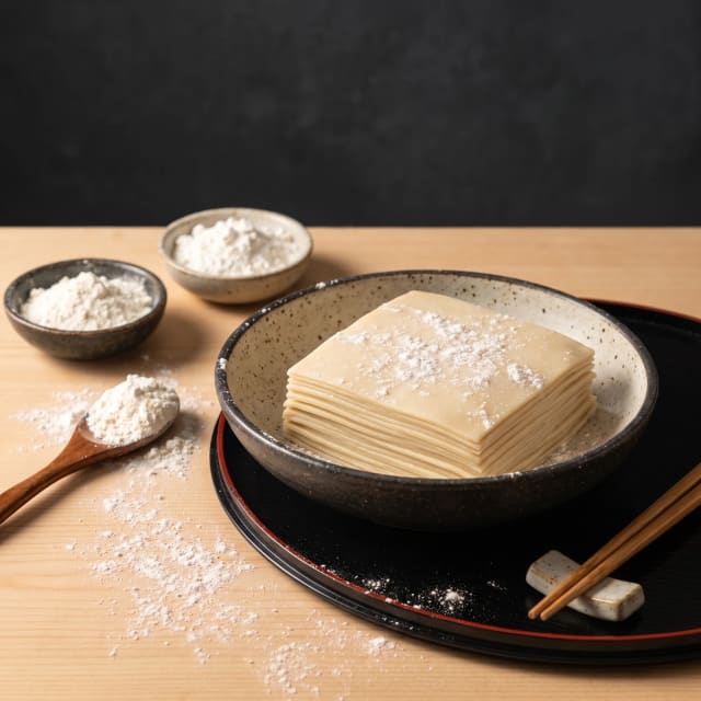 Masa para gyoza casera, delgada y que no se rompe