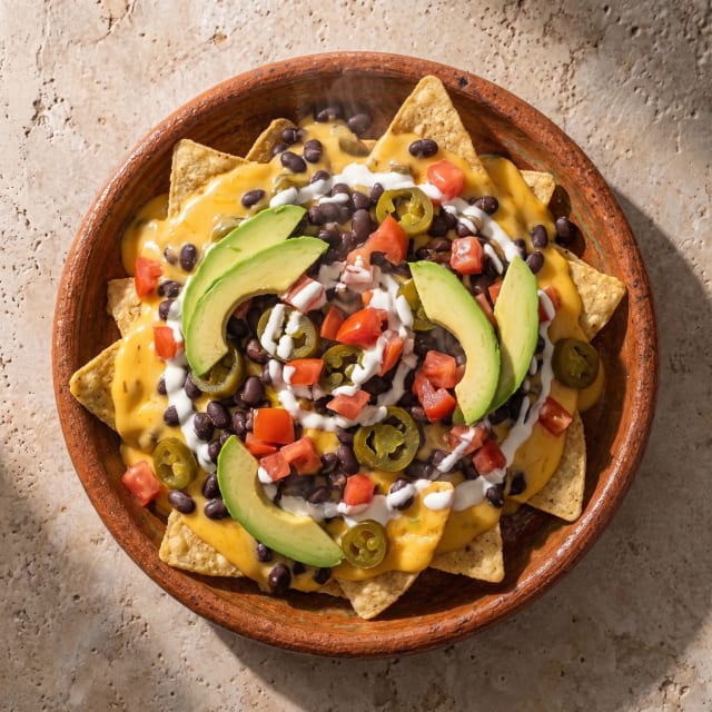 Nachos con queso que no se aguadan