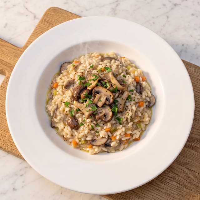 Risotto de hongos cremoso sin crema