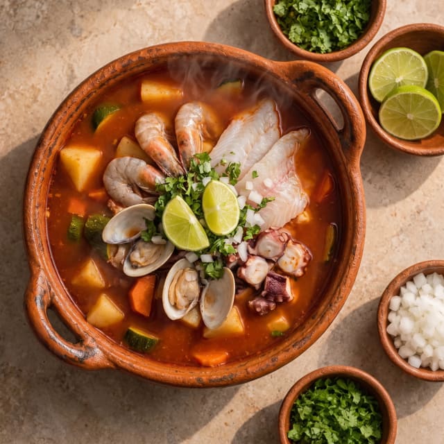 Sopa de mariscos, cada uno a su tiempo