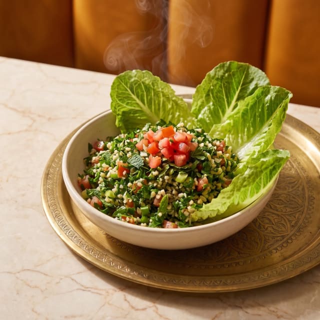 Tabule de perejil picado a cuchillo