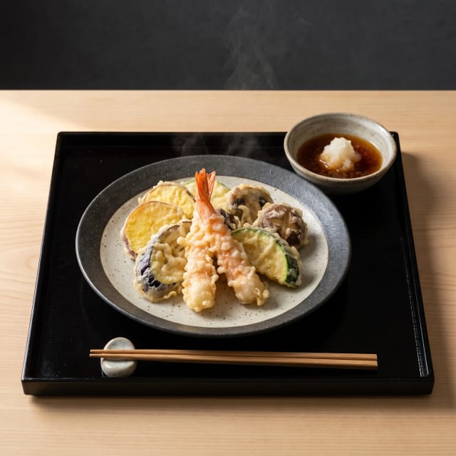 Tempura ligera, con la masa apenas revuelta
