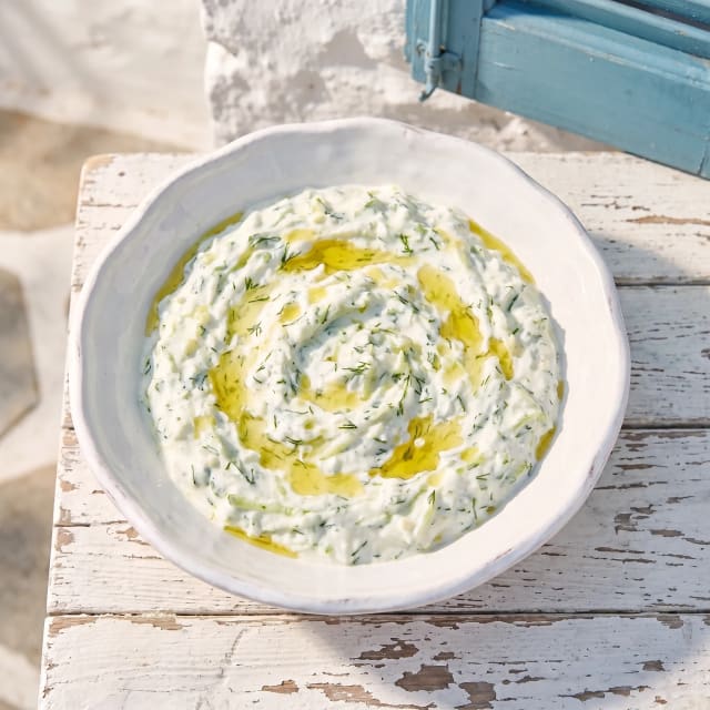 Tzatziki espeso que no suelta agua