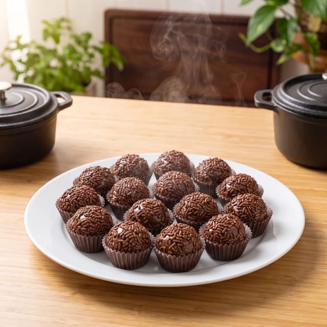 Brigadeiros que se enrollan sin pegarse