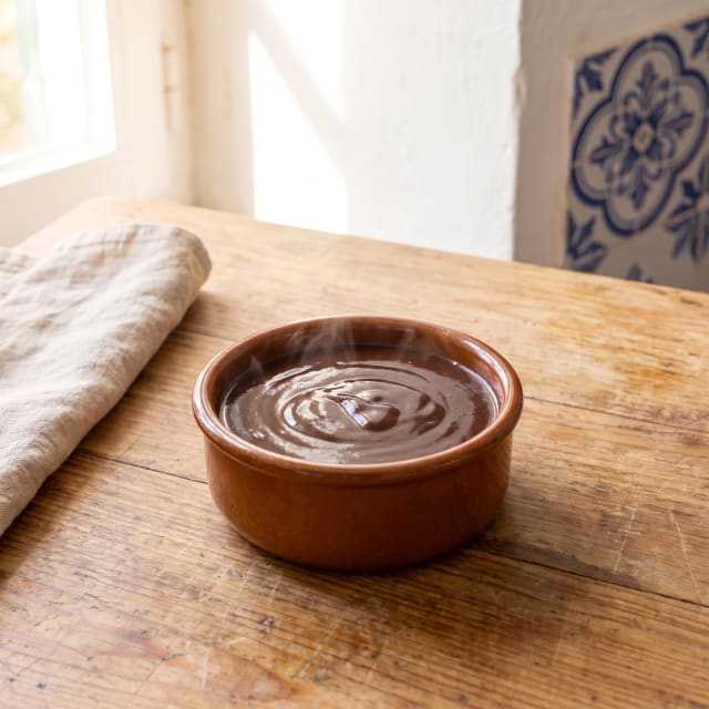 Chocolate a la taza espeso para churros