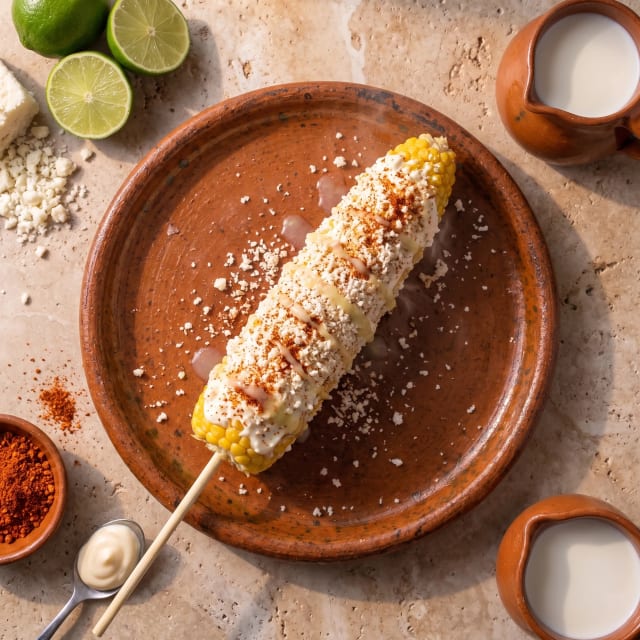 Elotes preparados como los del carrito