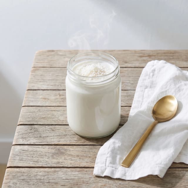 Leche de coco casera, espesa y sin lata