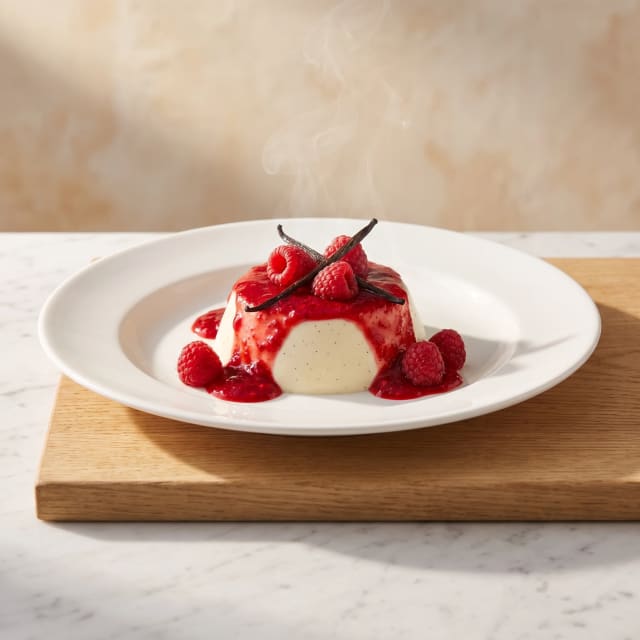 Panna cotta que tiembla y sí desmolda