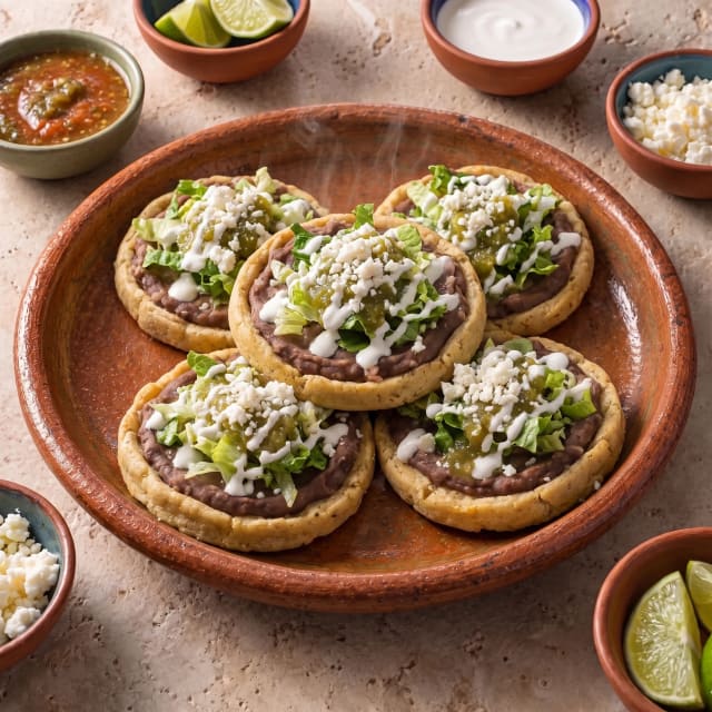 Sopes de frijol que no se cuartean