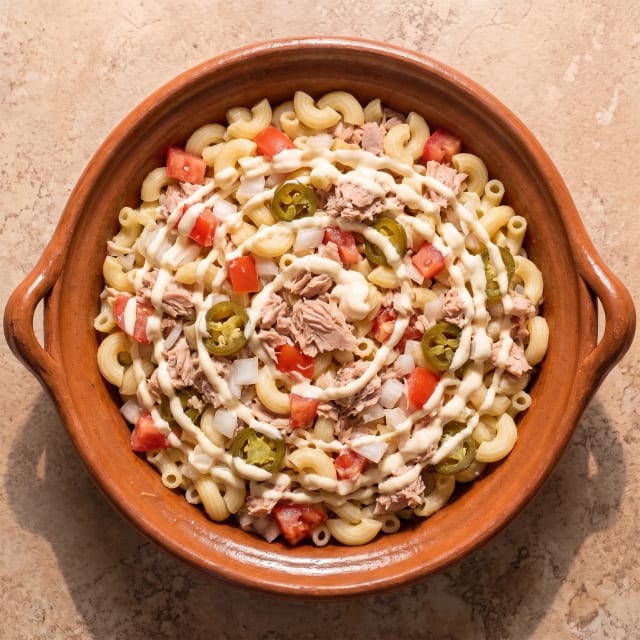 Pasta con atún fría que no se seca