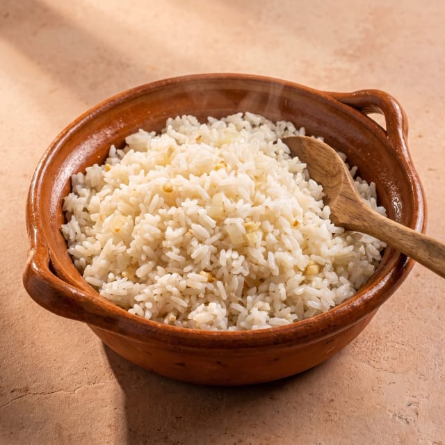 Arroz blanco que queda suelto