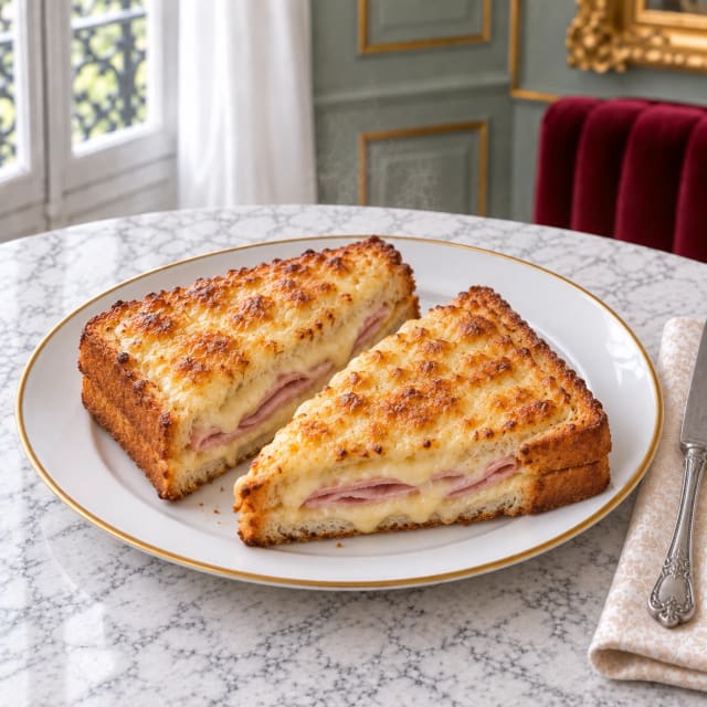 Croque monsieur con bechamel que no empapa el pan