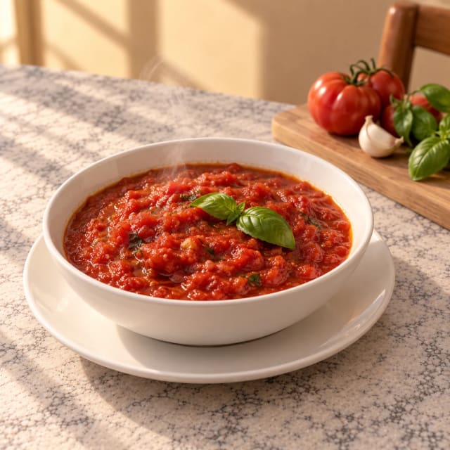 Salsa de jitomate italiana que no queda aguada