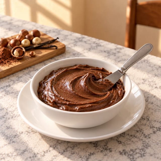Crema de avellana y cacao para untar