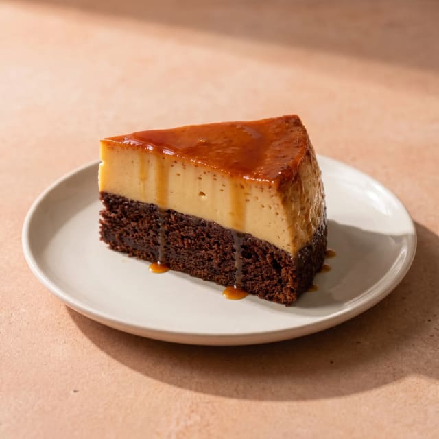 Chocoflan que sí se voltea entero