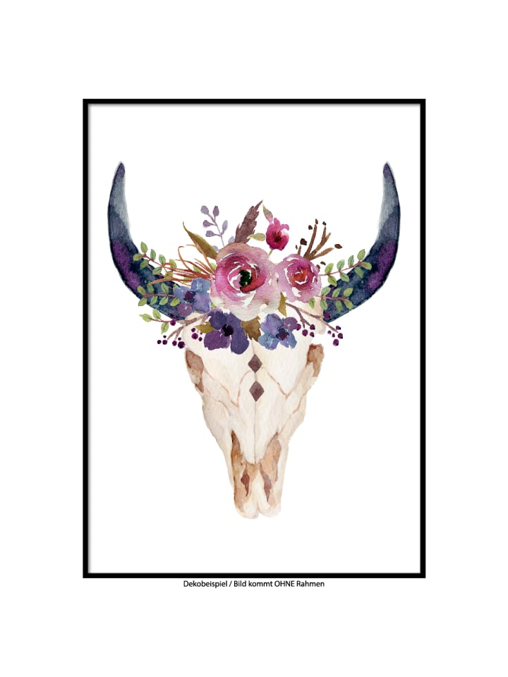 Smart Art Kunstdrucke Kunstdruck Poster Skull 1 Oder A3 Gunstig Kaufen Limango