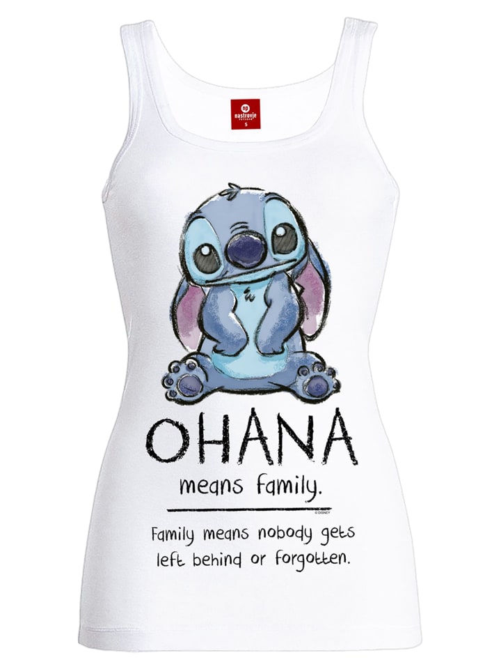 Disney Tanktop Lilo Stitch Ohana Means Friend In Weiss Gunstig Kaufen Limango