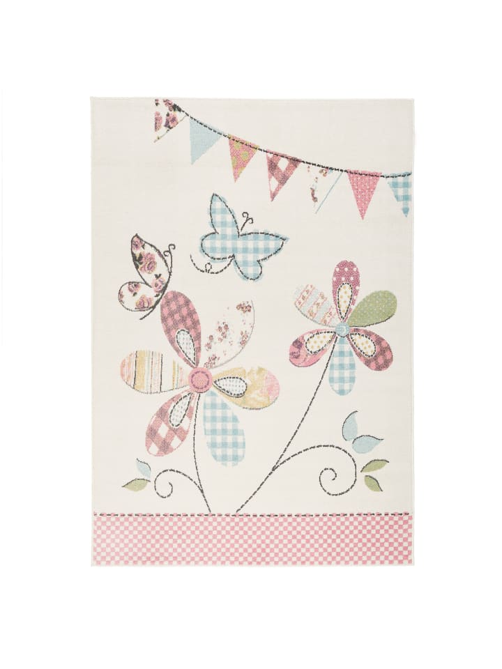Pergamon Kinder Teppich Pastell Ivy Blumen Schmetterling In Rosa Gunstig Kaufen Limango