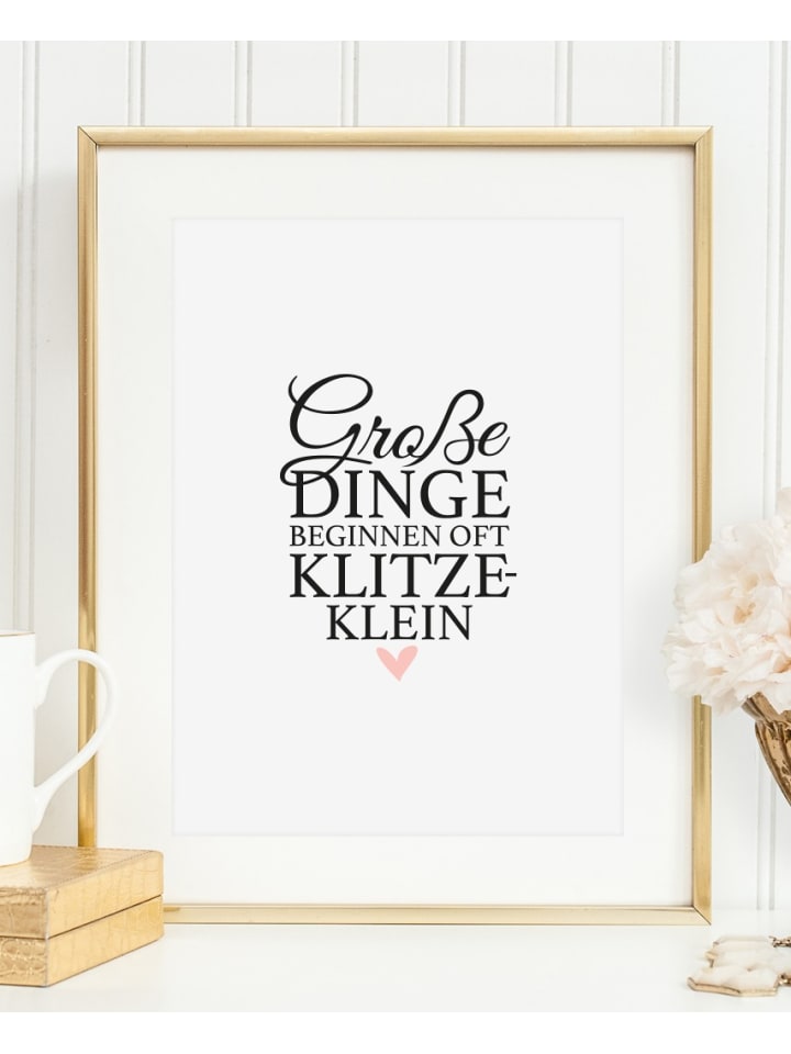 Tales By Jen Poster Kunstdruck Grosse Dinge Beginnen Oft Klitzeklein I Ohne Rahmen Gunstig Kaufen Limango Neben unseren klassikern, den postern und gerahmten wandbildern, erhalten sie ihr neues wandbild. eur