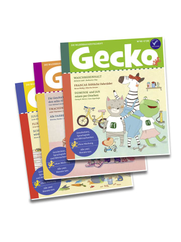 Gecko Kinderzeitschrift Mini-Abo "Gecko Kinderzeitschrift" - 3 Hefte
