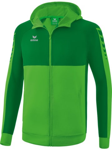 Erima Trainingsjacke mit Kapuze Six Wings in green/smaragd