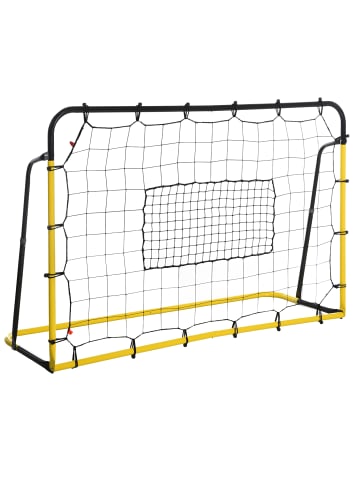 HOMCOM Fußballnetz in gelb, schwarz