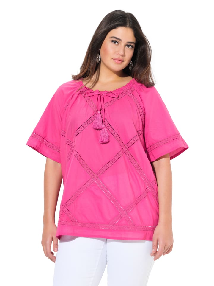 Tunika in kräftiges pink
