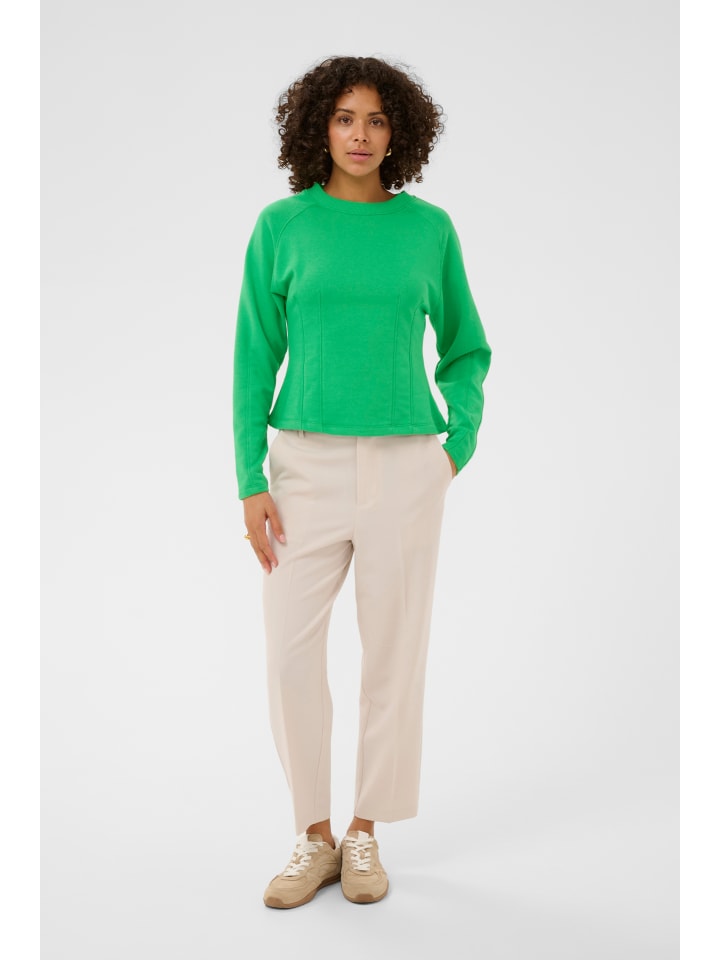 Sweatshirt KAkatja Tight fit in Bright Green