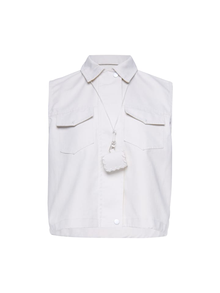 Women Vest in Light Beige