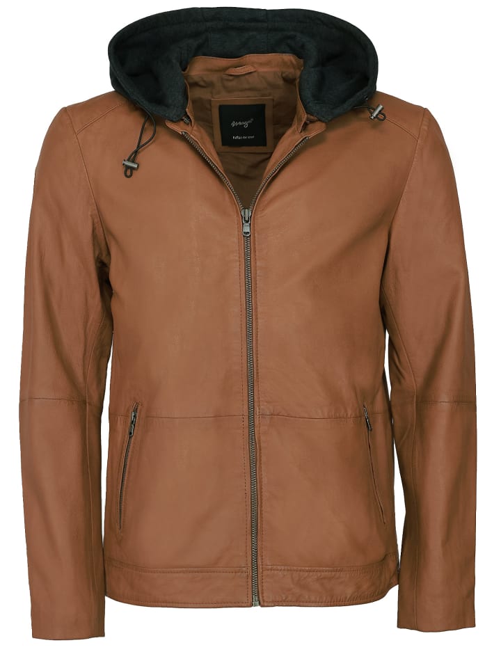 Lederjacke 42020525 in cognac